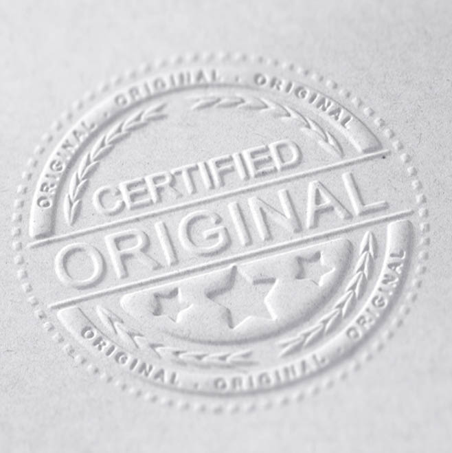 Certified Original