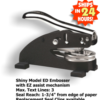 Customizable Flower Address Desk Embosser