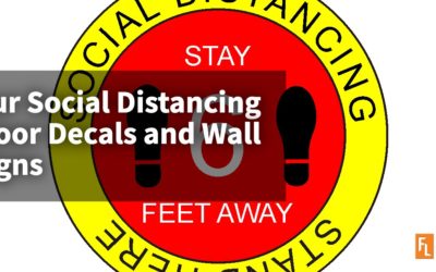 Our Social Distancing Floor Decals and Wall Signs